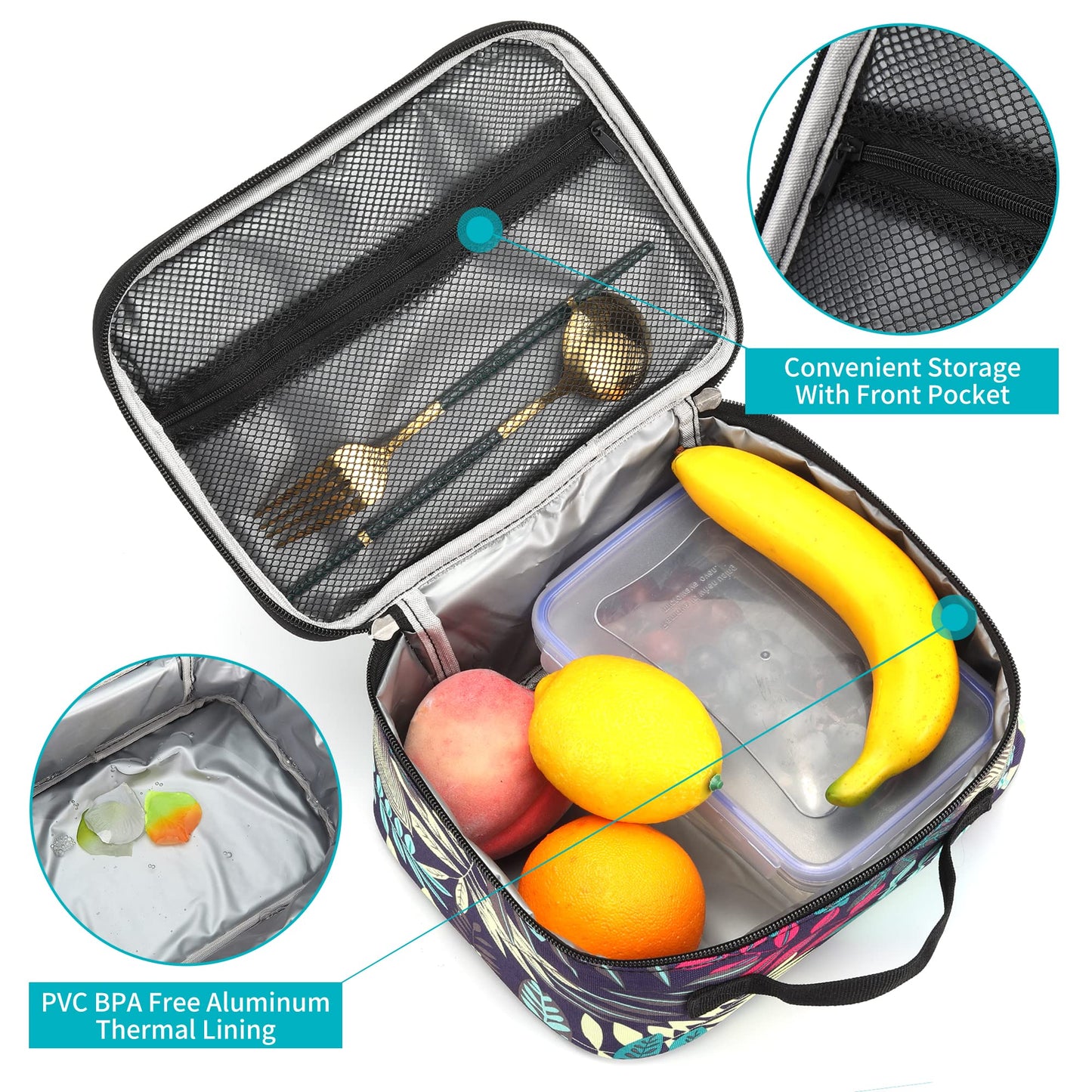 Lunch Box with Padded Liner